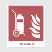 車輪式消火器安全標識 シール (シート)