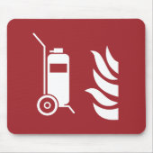 車輪式消火器安全標識 マウスパッド (正面)