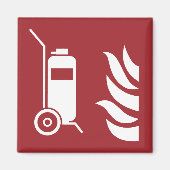 車輪式消火器安全標識 マグネット (正面)