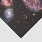 車輪状銀河、ジェームズ・ウェッブ宇宙望遠鏡 薄葉紙 (詳細)