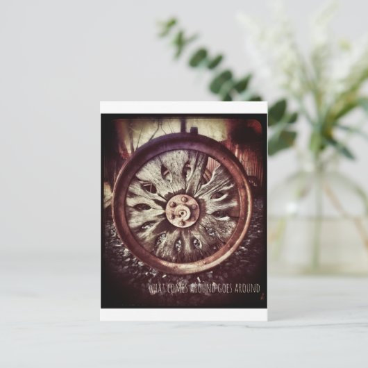 車輪 ポストカード (スタンド正面)