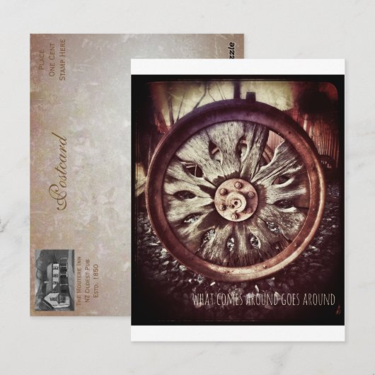 車輪 ポストカード (正面/裏面)