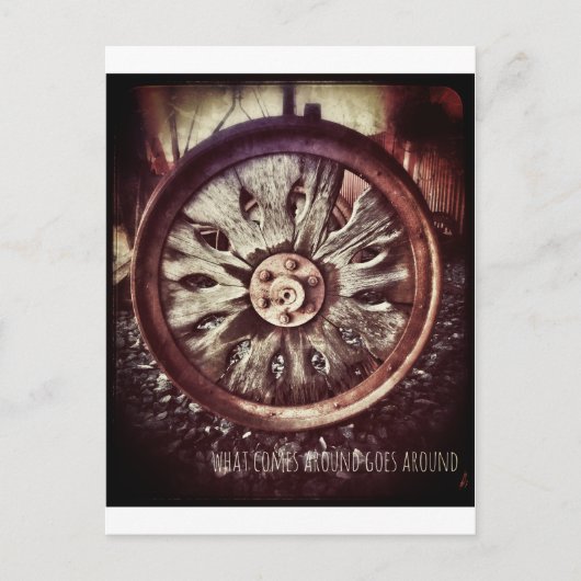 車輪 ポストカード (正面)