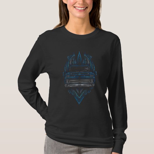 車速高速強力な自動車の駆動ドライバ Tシャツ (正面)