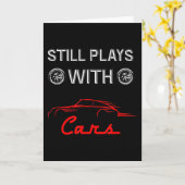 車遊好のおもしろい車で カード (黄色い花)