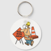 車道作業員 キーホルダー (裏面)