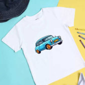 車頭が切れるの可愛い子供 ベビーTシャツ