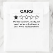 車1つ星レート 長方形シール (バッグ)