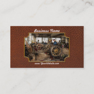 車 – ガレージ – ブルーカラー作業1923 名刺