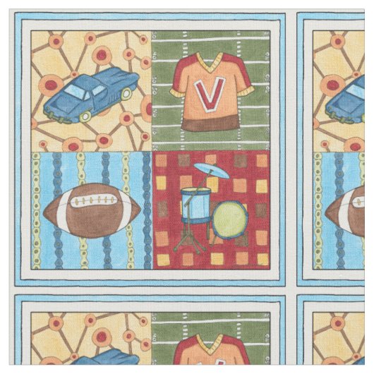 車、ジャージー、サッカー、ドラムキット ファブリック (クローズアップ)