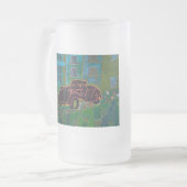 車 フロストグラスビールジョッキ (正面左)