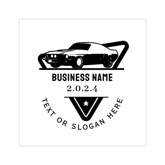 車 ラバースタンプ (インプリント)