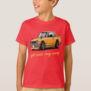 車,古い車,日産,スカイライン2000gt, gt-R Tシャツ