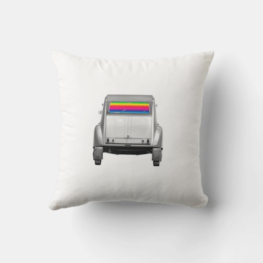 車+虹 クッション (裏面)