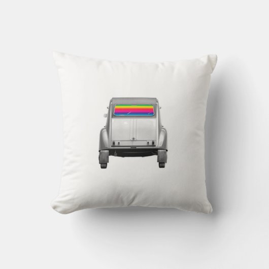 車+虹 クッション (正面)