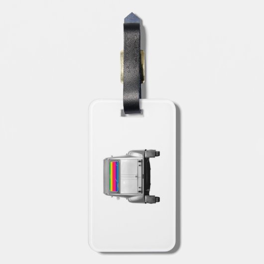 車+虹 ラゲッジタグ (裏面縦)