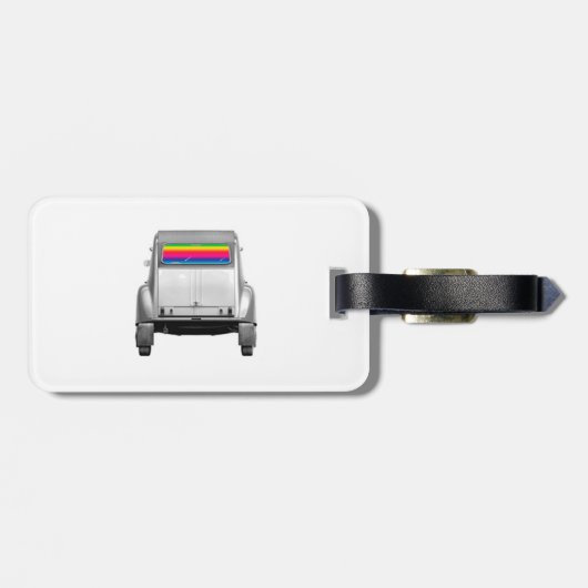 車+虹 ラゲッジタグ (裏面横)