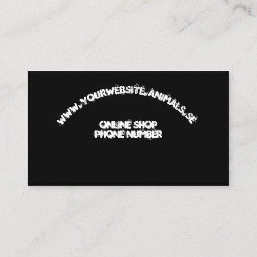 軌跡の個人用設定 名刺 (裏面)