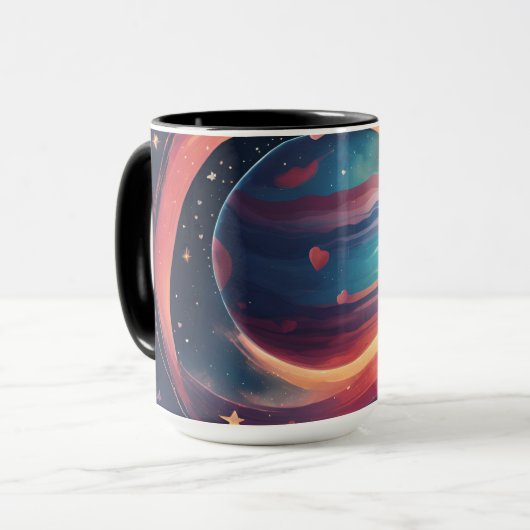 💖🌠 「軌道に乗った」 マグカップ (正面左)