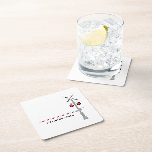 軌道に乗る スクエアペーパーコースター (インサイチュ)