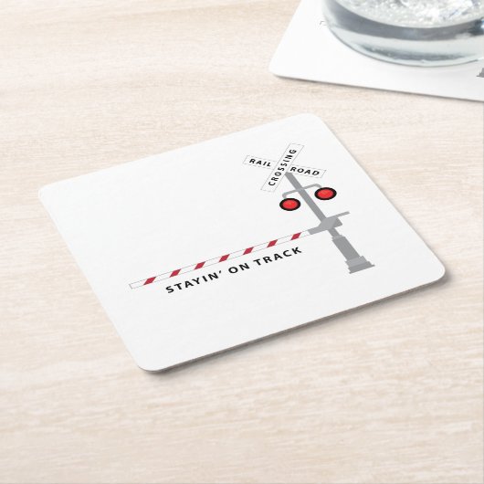 軌道に乗る スクエアペーパーコースター (アングル)