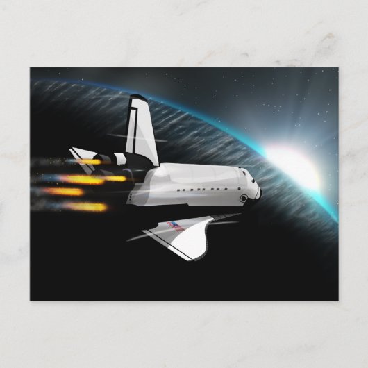 軌道に乗る ポストカード (正面)