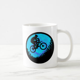 軌道に自転車に乗って下さい コーヒーマグカップ
