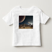 軌道上の仮想月からの眺め トドラーTシャツ (正面)