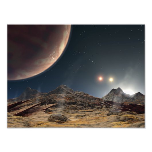 軌道上の仮想月からの眺め フォトプリント            (正面)