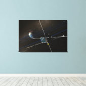 軌道上の5つのTHEMIS宇宙船 キャンバスプリント (インサイチュ (ウッドフロア))