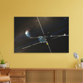 軌道上の5つのTHEMIS宇宙船 キャンバスプリント (インサイチュ (リビング))