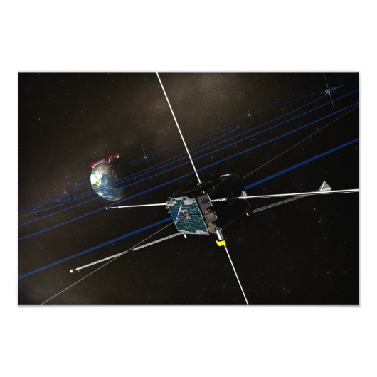 軌道上の5つのTHEMIS宇宙船 フォトプリント            (正面)