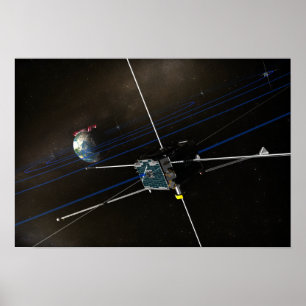 軌道上の5つのTHEMIS宇宙船 ポスター