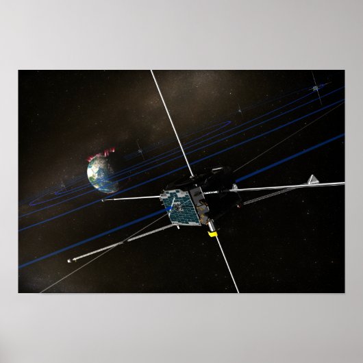 軌道上の5つのTHEMIS宇宙船 ポスター (正面)