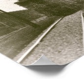 軌道上レトロ機関車 ポスター (角)