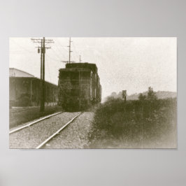 軌道上レトロ機関車 ポスター