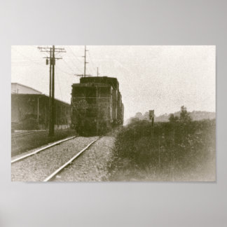 軌道上レトロ機関車 ポスター