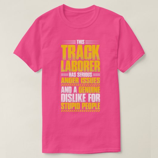 軌道労働者軌道層鉄道建築4 Tシャツ (デザイン正面)