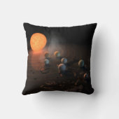 軌道星にあるトラピスト–1の7つののまわりに惑星。 クッション (裏面)