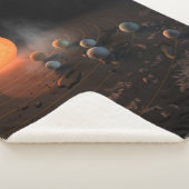 軌道星にあるトラピスト–1の7つののまわりに惑星。 シェルパブランケット (3/4)