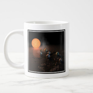 軌道星にあるトラピスト–1の7つののまわりに惑星。 ジャンボコーヒーマグカップ