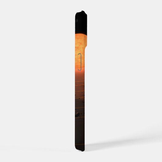 軌道星にあるトラピスト–1の7つののまわりに惑星。 iPhone 15ケース (右側面)