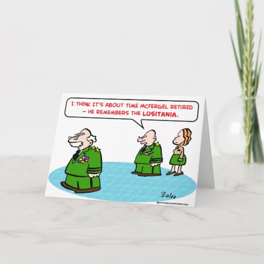 軍が引退するときは、軽率な思い出を覚える カード (正面)