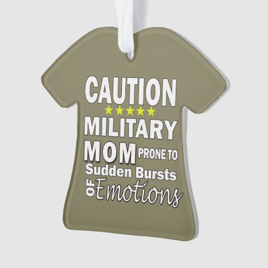 軍のお母さんのオーナメント オーナメント (正面)
