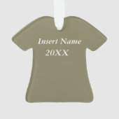 軍のお母さんのオーナメント オーナメント (裏面)