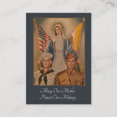 軍のそれらのための祈りの言葉 名刺 (正面)