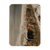 軍のための小屋と暖かい衣類、プレート'Tから マグネット (縦)