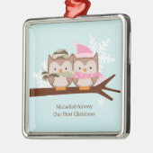 軍のカップルのクリスマスオーナメント メタルオーナメント (左)