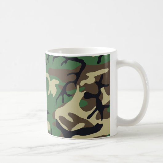 軍のカムフラージュのマグ コーヒーマグカップ (右)