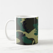 軍のカムフラージュのマグ コーヒーマグカップ (左)